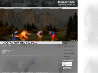 CMS Webseite digital auf oel tanzApartment